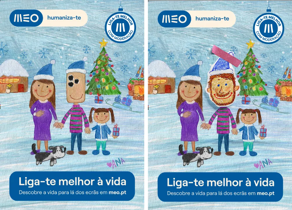 Cartazes campanha Natal Liga-te Melhor &agrave; Vida