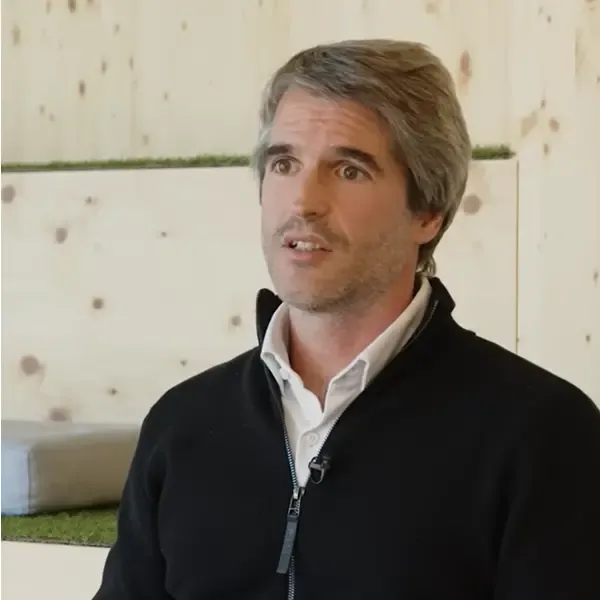 João Magalhães durante a gravação do Ponto de Vista na ubbu