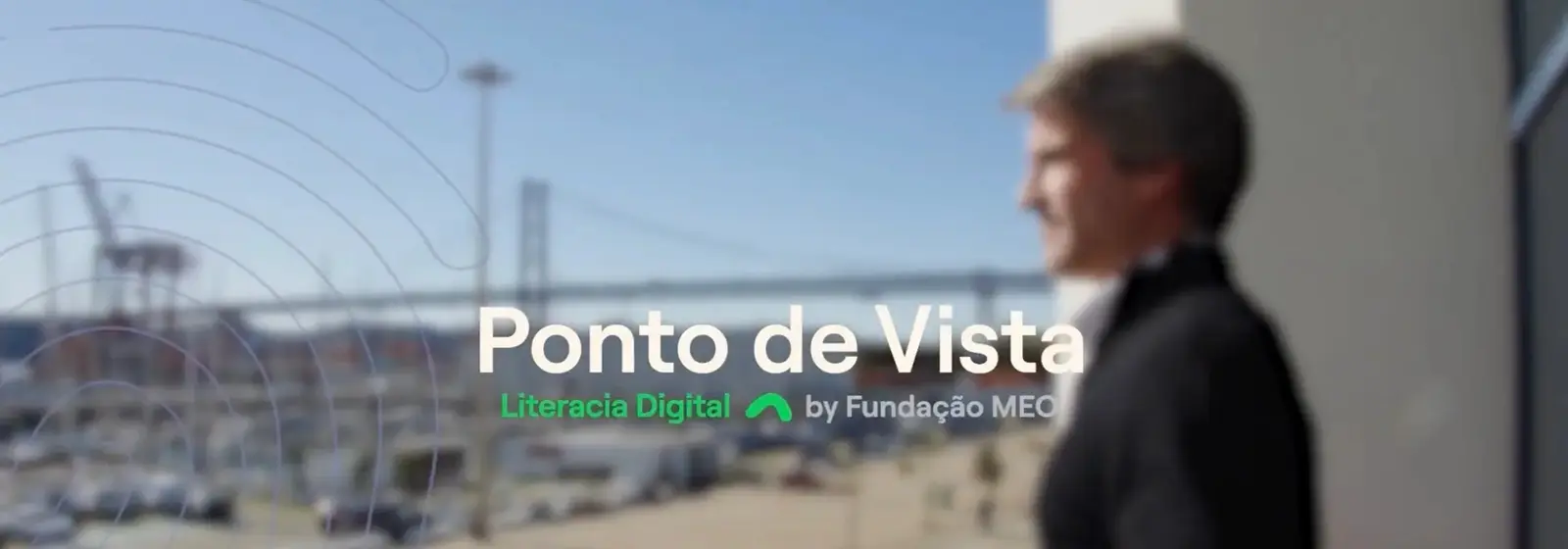 Perfil de João Magalhães durante a gravação do Ponto de Vista na ubbu